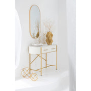 Spiegel Goud Aluminium Ovaal 100x50 cm-Spiegels-J-Line