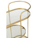 Spiegel Goud Mdf Ovaal 33x71 cm-Spiegels-J-Line