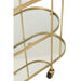 Spiegel Goud Mdf Ovaal 33x71 cm-Spiegels-J-Line
