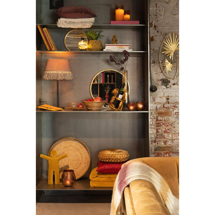 Spiegel Goud Metaal Rond 40 cm-Spiegels-J-Line