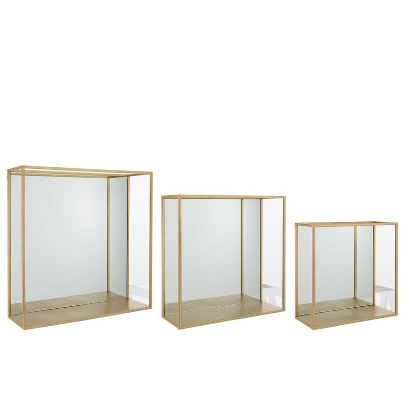 Spiegel Goud Mirror Vierkant 18x60 cm-Spiegels-J-Line