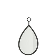 Spiegel Hanging Spiegel Drop Spiegel/MDF Zwart S 2x30.5x53.5 cm-Spiegels-J-Line