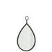 Spiegel Hanging Spiegel Drop Spiegel/MDF Zwart S 2x30.5x53.5 cm-Spiegels-J-Line