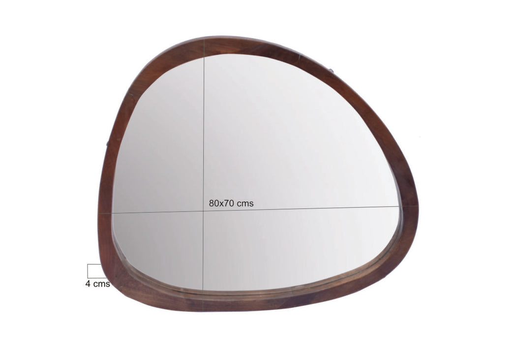 Spiegel Joy Walnut Bruin 80 cm-Spiegels-Livingfurn
