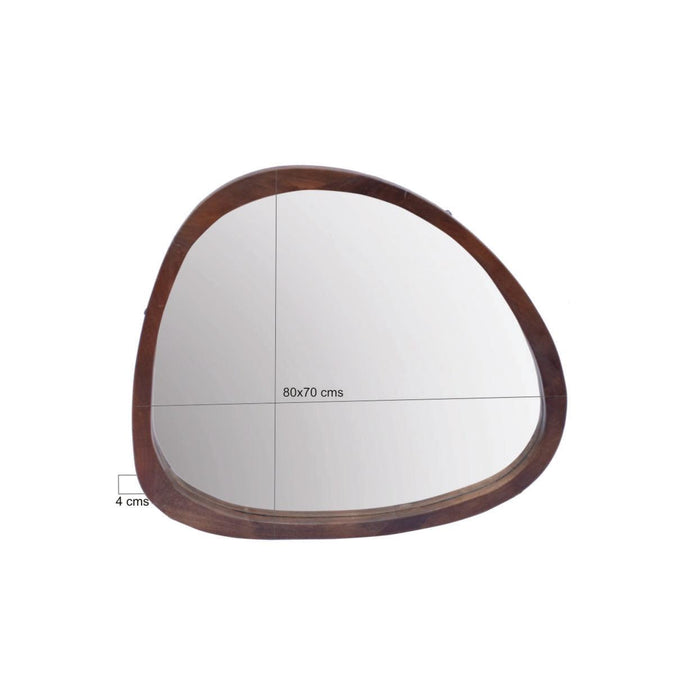 Spiegel Joy Walnut Bruin 80 cm-Spiegels-Livingfurn