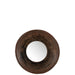 Spiegel Komvorm Gerecycleerd Mirror, Recycled Hout Bruin-Spiegels-J-Line