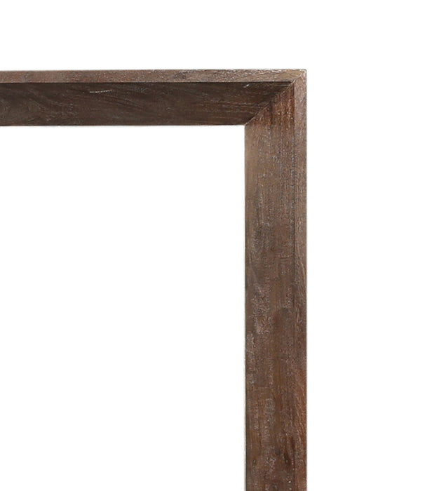 Spiegel Kyro Braun Akazienholz Holz Rechteckiger Spiegel Groß