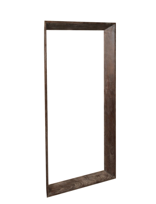 Spiegel Kyro Braun Akazienholz Holz Rechteckiger Spiegel Groß