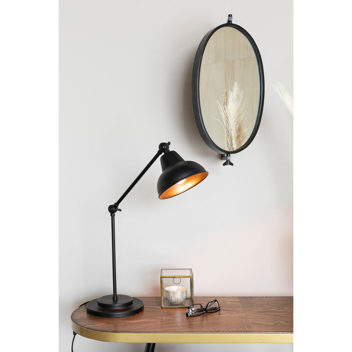 Spiegel Lara Metaal Zwart 48x34 cm-Spiegels-Creating Home