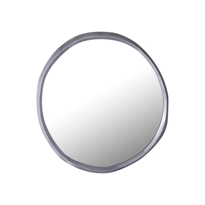 Mirrors Limera Nickel Alu Round Mirror Irregular Border S