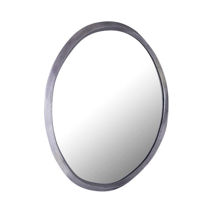 Mirrors Limera Nickel Alu Round Mirror Irregular Border S
