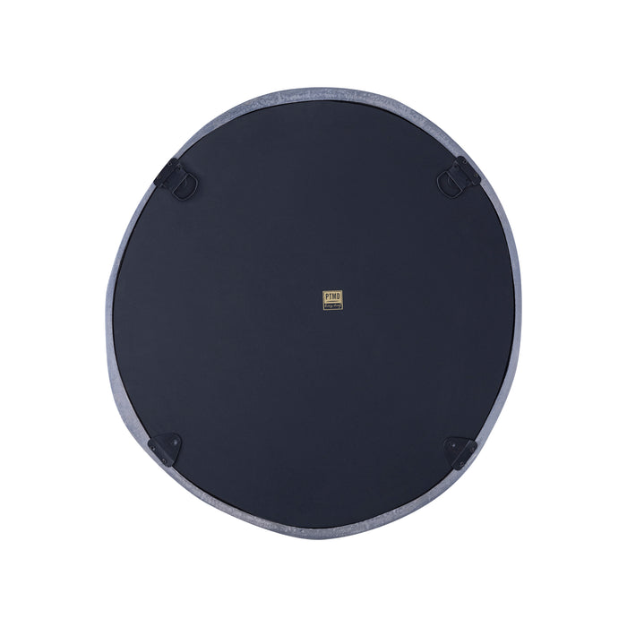 Mirrors Limera Nickel Alu Round Mirror Irregular Border S