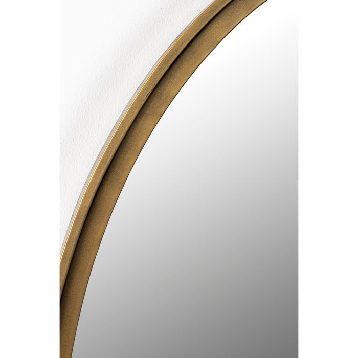 Spiegel Matz Oval L Antique Brass Metaal Bronze 60x160 cm-Spiegels-Creating Home