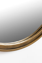 Spiegel Matz Oval L Antique Brass Metaal Bronze 60x160 cm-Spiegels-Creating Home