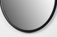 Spiegel Matz Oval L Metaal Zwart 60x160 cm-Spiegels-Creating Home