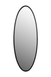 Spiegel Matz Oval L Metaal Zwart 60x160 cm-Spiegels-Creating Home