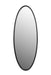 Spiegel Matz Oval L Metaal Zwart 60x160 cm-Spiegels-Creating Home