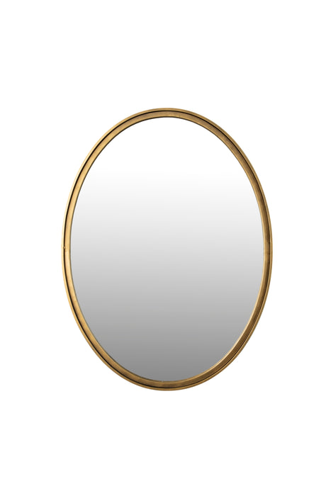 Spiegel Matz Oval M Antique Brass Metaal Bronze 60x80 cm-Spiegels-Creating Home