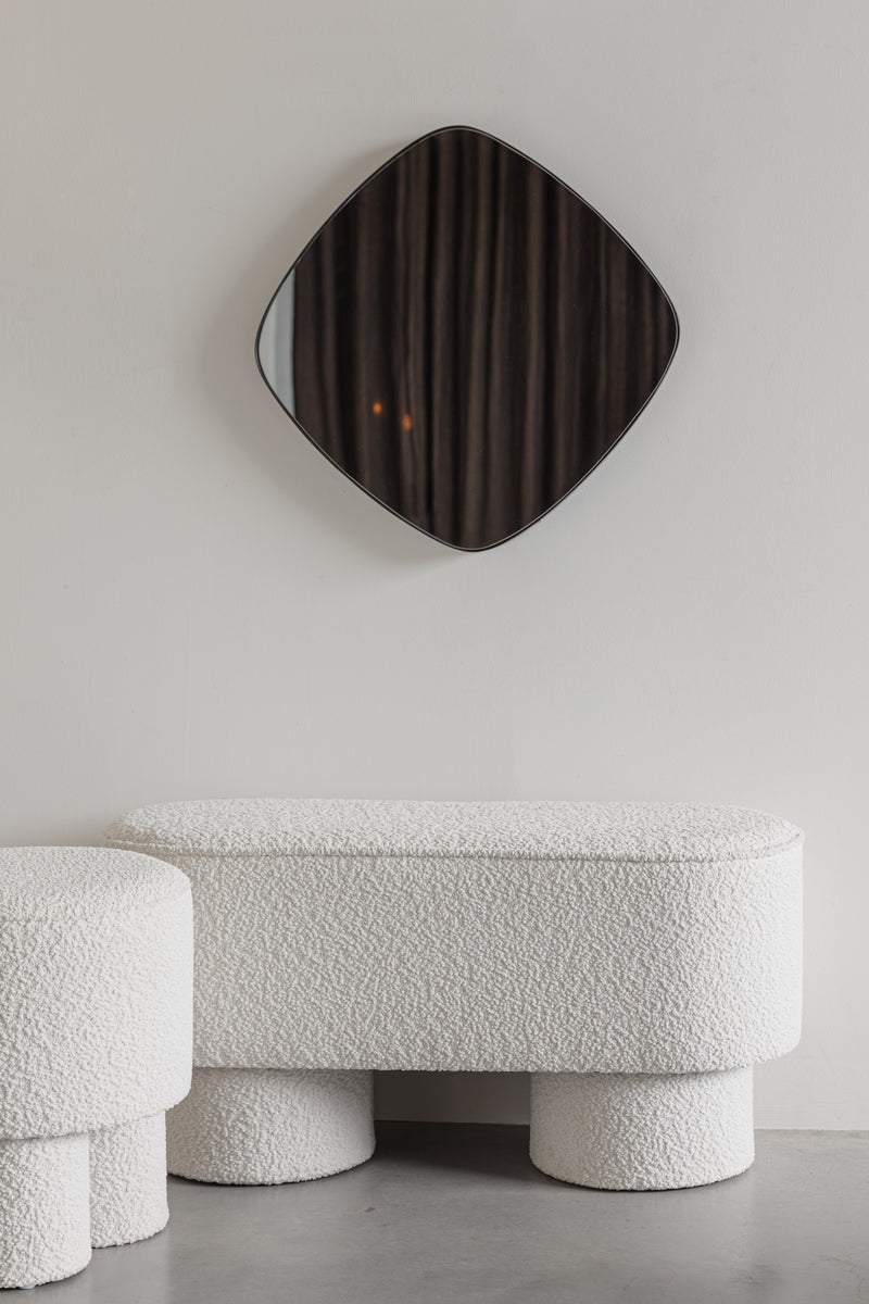 Spiegel Mila Metaal Zwart 50x50 cm-Spiegels-Creating Home