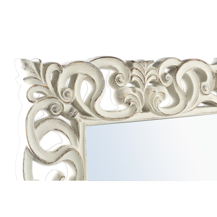 Mirrors Morrigan White Poly Classical Mirror Rectangular