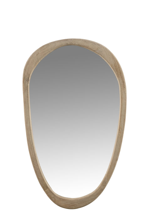 Spiegel Naturel Mangohout hout L 3.5x51x83 cm-Spiegels-J-Line