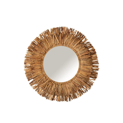 Spiegel Naturel Mdf Rond 104 cm-Spiegels-J-Line