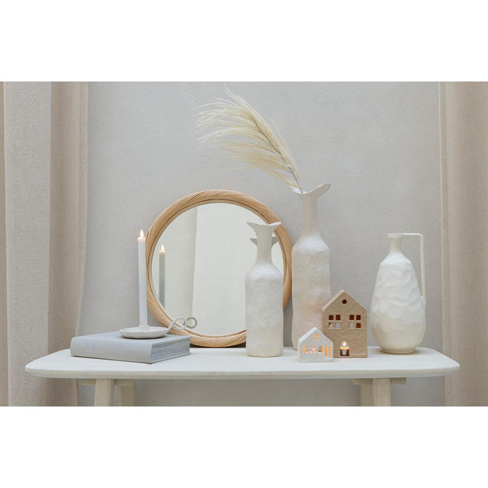 Spiegel Naturel Mirror Rond Naturel 3.5x66.5x66.5 cm-Spiegels-J-Line