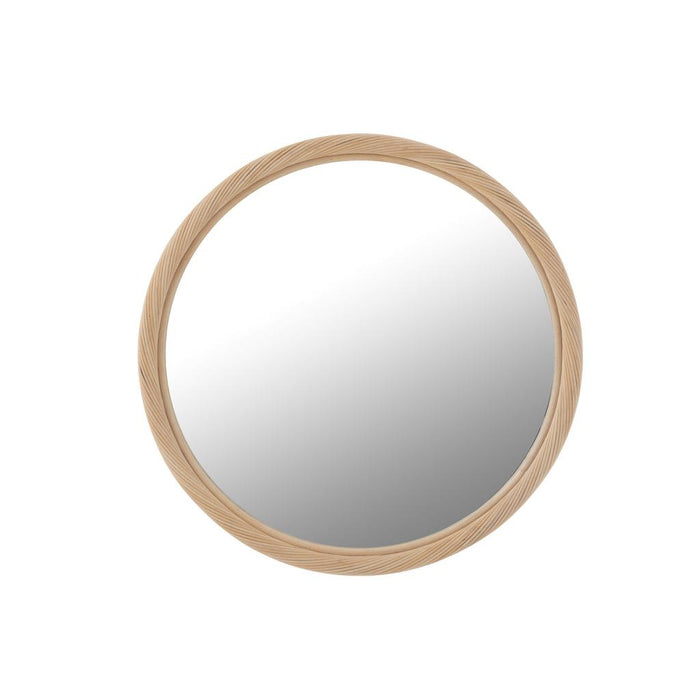 Spiegel Naturel Mirror Rond Naturel 3.5x81x81 cm-Spiegels-J-Line