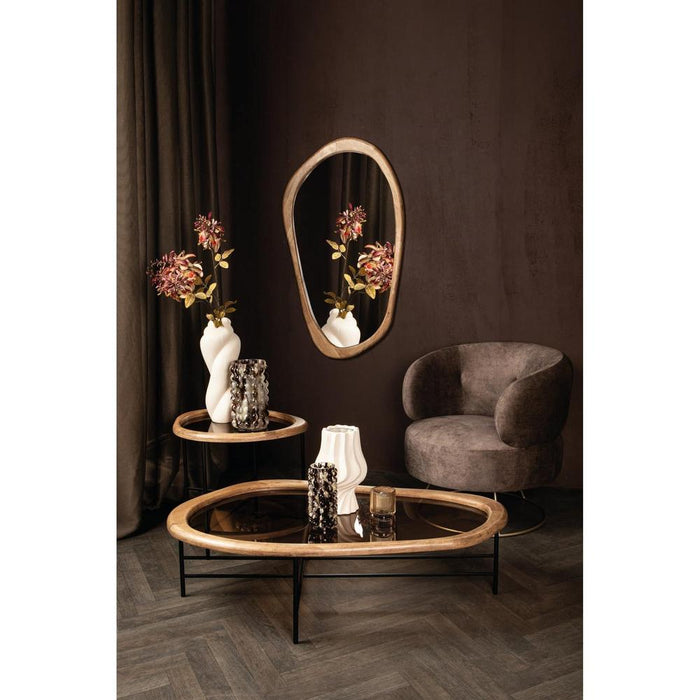 Spiegel Neelix Rubberhout Beige 120 cm-Spiegels-PTMD