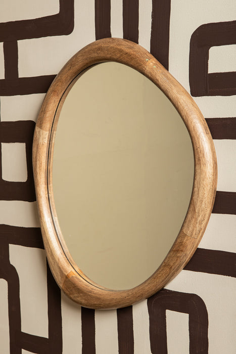 Spiegel Neelix Rubberhout Beige 60 cm
