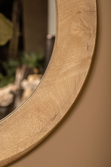 Spiegel Noam Mangohout Beige 70 cm
