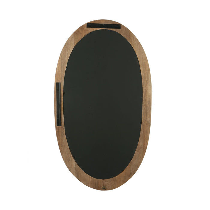 Spiegel Noam Bruin Mangoholz Oval Spiegel