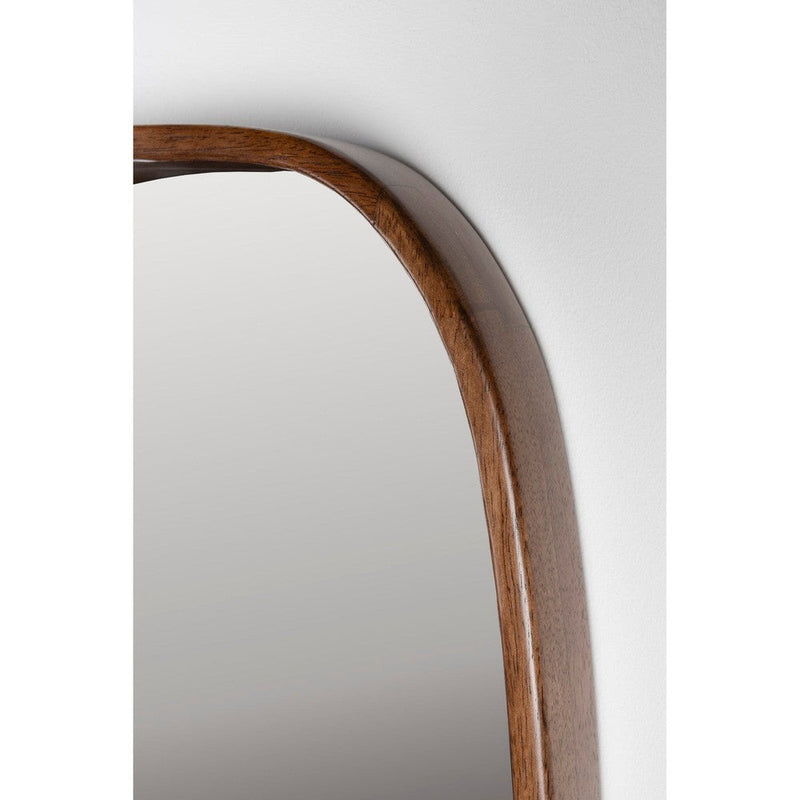 Spiegel Nyko L Rubber hout Beige 120x40 cm-Spiegels-Creating Home
