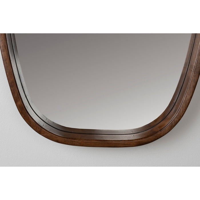 Spiegel Nyko M Rubber hout Beige 80x40 cm-Spiegels-Creating Home
