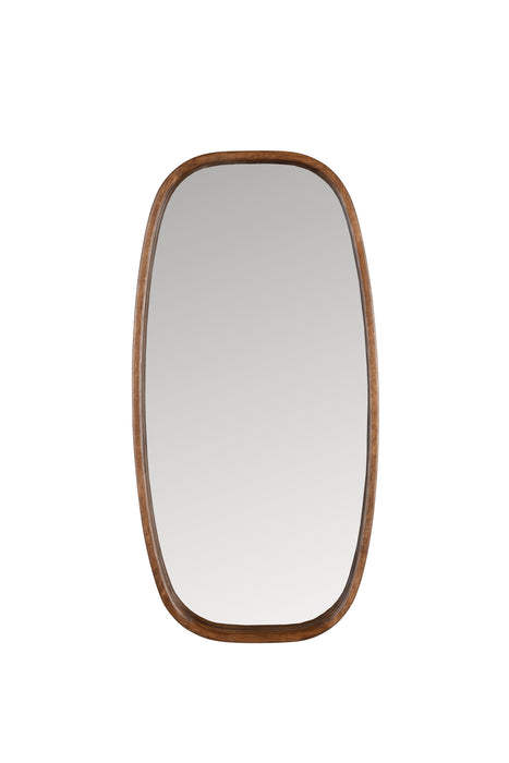 Spiegel Nyko M Rubber hout Beige 80x40 cm-Spiegels-Creating Home