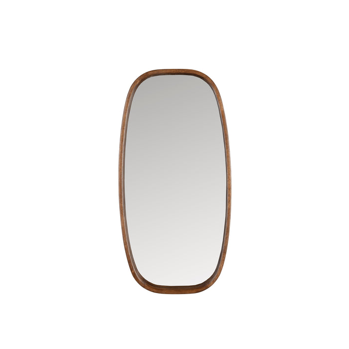 Spiegel Nyko M Rubber hout Beige 80x40 cm-Spiegels-Creating Home
