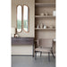 Spiegel Nyko Oval Rubber hout Beige 120x24 cm-Spiegels-Creating Home