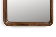 Spiegel Nyko Rectangle L Rubber hout Beige 120x34 cm-Spiegels-Creating Home