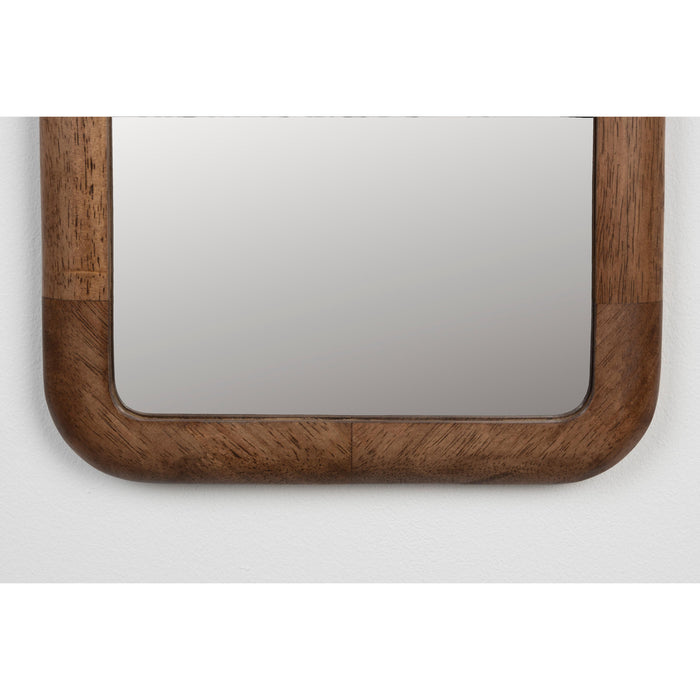 Spiegel Nyko Rectangle M Rubberhout Beige 120x26 cm-Spiegels-Creating Home