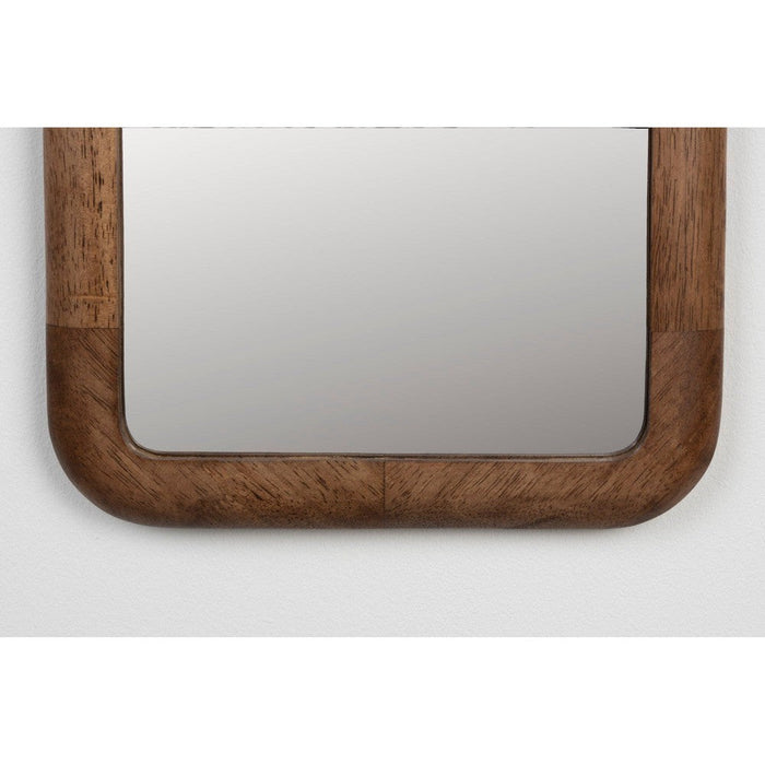 Spiegel Nyko Rectangle M Rubberhout Beige 120x26 cm-Spiegels-Creating Home