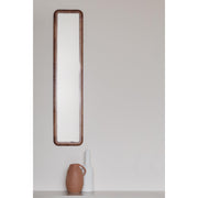 Spiegel Nyko Rectangle M Rubberhout Beige 120x26 cm-Spiegels-Creating Home