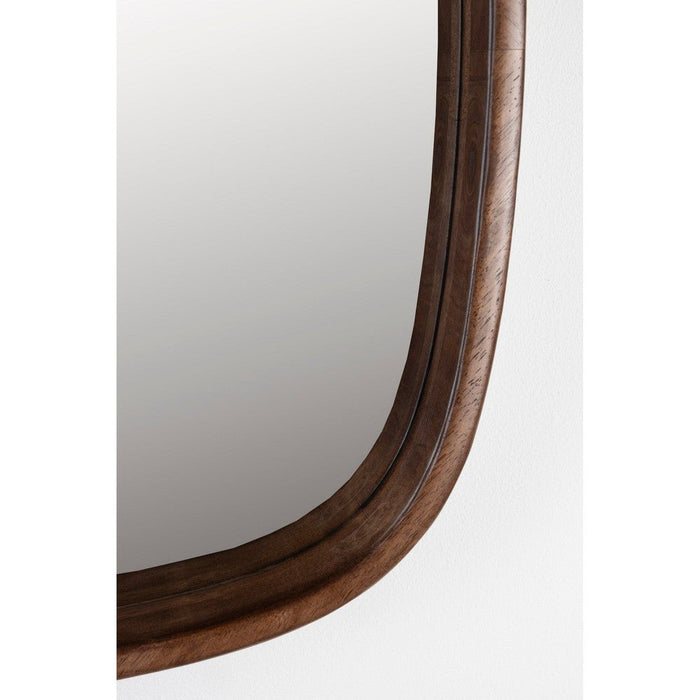 Spiegel Nyko Square Rubber hout Beige 50x50 cm-Spiegels-Creating Home
