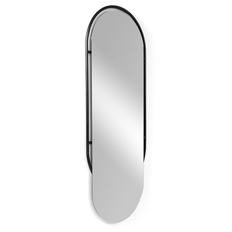 Spiegel OVAL 160 Ovaal Zwart Spinder Design 59x2.7x159 cm-Spiegels-Spinder