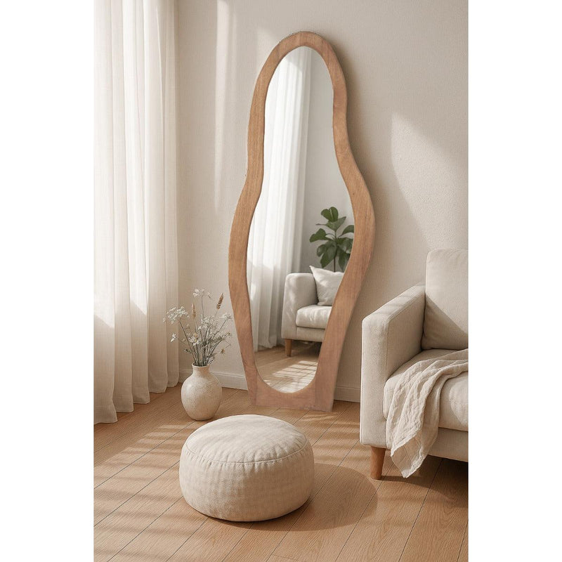 Spiegel Olivia Almond Bruin 200 cm 85x4x200 cm-Spiegels-Livingfurn