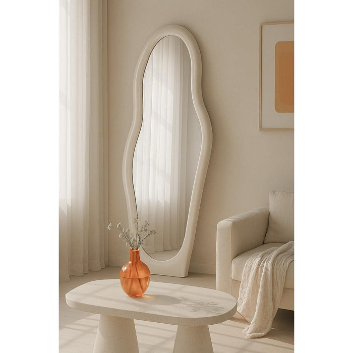 Spiegel Olivia Off White Wit 200 cm 85x4x200 cm-Spiegels-Livingfurn