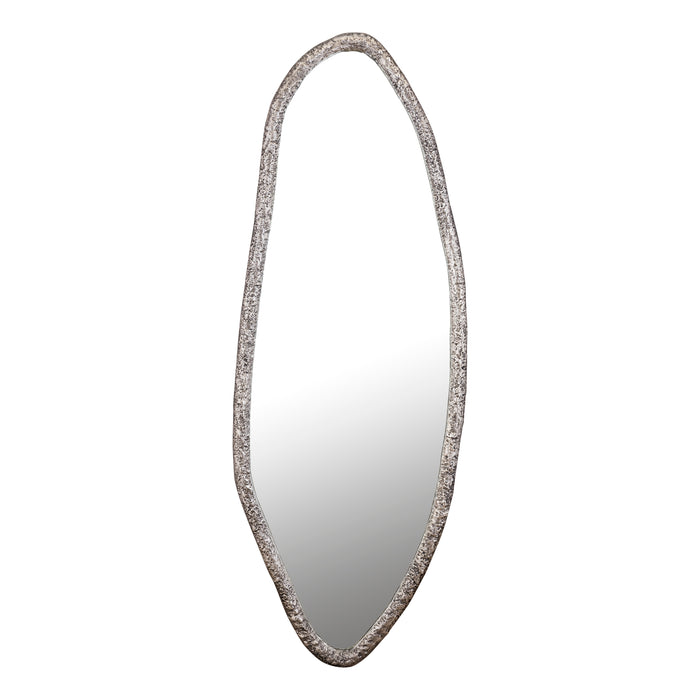 Spiegels Paislie Nickel Organic Shaped Spiegel Oval
