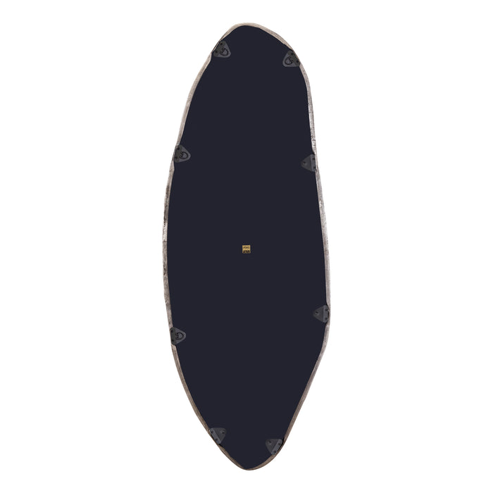 Spiegels Paislie Nickel Organic Shaped Spiegel Oval