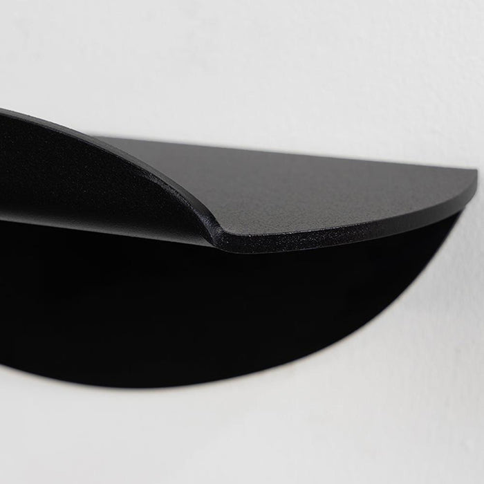 Spiegel Pipa bottom Zwart Spinder Design 34x10x10 cm-Wandplanken-Spinder