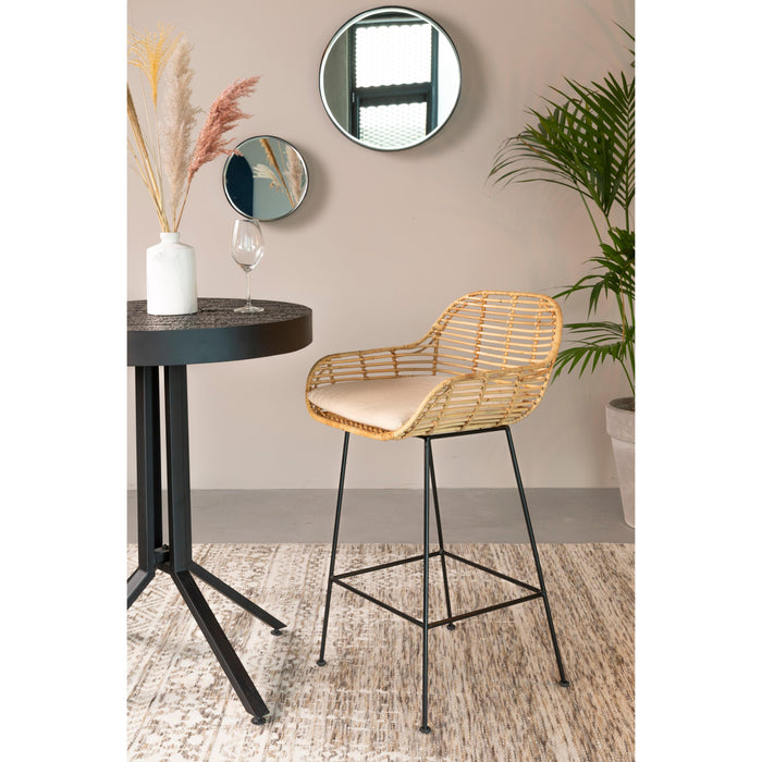 Spiegel Raj Medium Metaal Zwart Ø60x7.5 cm-Spiegels-Creating Home