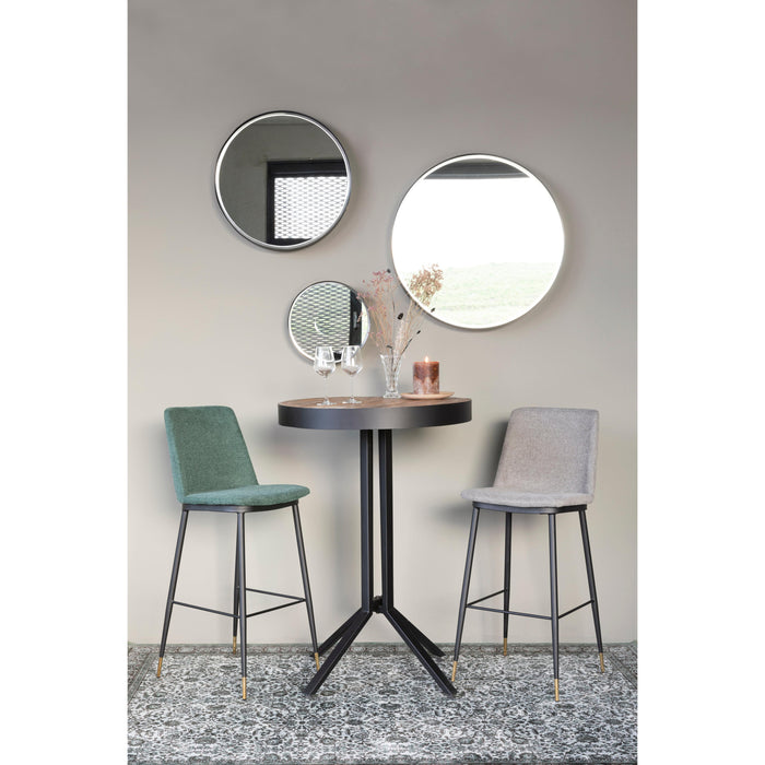 Spiegel Raj Medium Metaal Zwart Ø60x7.5 cm-Spiegels-Creating Home